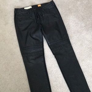 Pilcro and the Letterpress Faux Leather Jeans